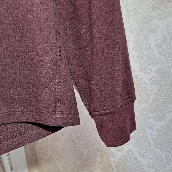 Greg Norman for Tasso Ella Size Large Heathered Maroon 1/4 Zip Pullover EUC - Picture 8 of 9